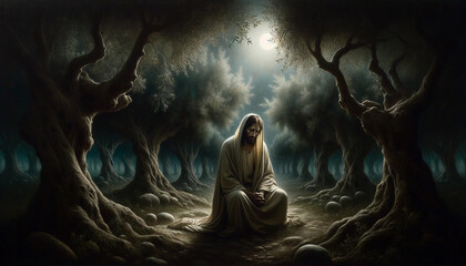 the sorrowful mysteries: jesus christ's agony in the garden of gethsemane amidst sacrifice, betrayal