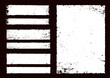 © Helios - définir des formes carrées et rectangulaires de style Grunge. Illustration vectorielle.