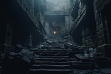 Gloomy Dungeon, Steps Leading Up