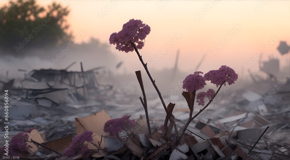 Gradually fading colors and blurred edges, representing the diminishing ...
