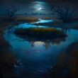 By the shores of the blue witezia water They walk by the moonlight the poetry of the swamps swamp poetry ar 23 