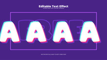 Purple Violet And White Free 3d Editable Text Effect - Font Style