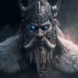 a stunning high detailed gothic dark powerfull viking frost godlike warrior in helheim cinematic 4k digital art 