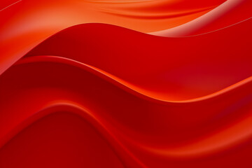 Poster - Red abstract background. Dynamic shapes composition.