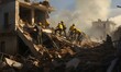 Rettungsaktion nach dem Beben: Helfer suchen in den Trümmern
