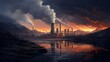 Umwelt in Gefahr: Kohlekraftwerke und der düstere Himmel voller CO2