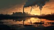 Kohlekraftwerke: Co2-Wolken über umweltgefährdetem Himmel