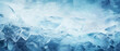 Blue abstract ice texture. Winter frozen background. Crystal frosty particles. Generative ai