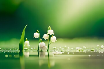 Poster - snowdrops in the morning