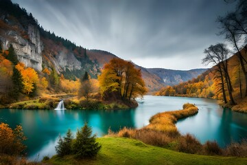 Wall Mural - autumn in the mountains