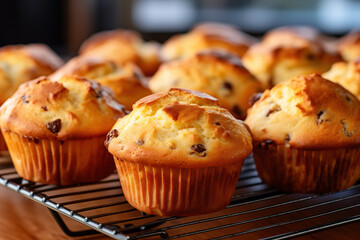 Sticker - Muffins on a wire rack