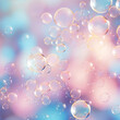 Whimsical Dance of Bubbles: A Dreamy Spectacle,abstract background with bubbles,abstract colorful background,soap bubbles