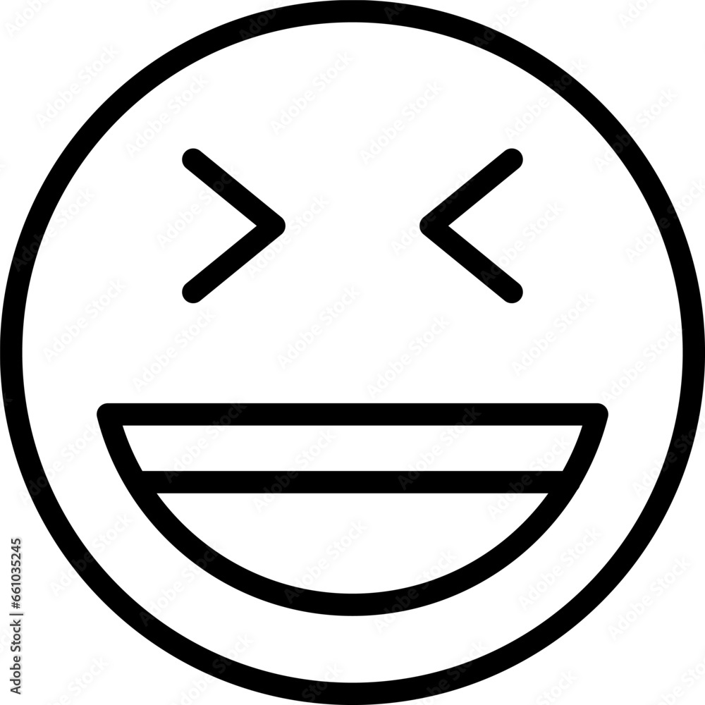 Smiley Emoji Emoticon Line Icon pictogram symbol visual illustration ...