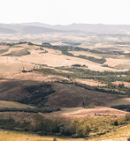 Fototapeta Sawanna - view from little chapel in tuscany near san vivaldo Santuario della pietrina