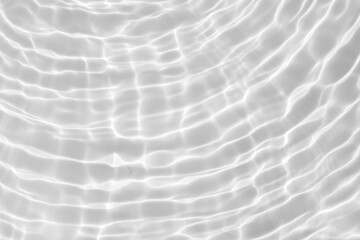 Wall Mural - abstract white transparent water shadow surface texture natural ripple background