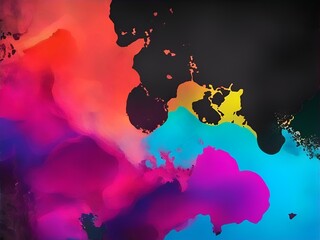 Canvas Print - Fluid background with the perfect color combination.