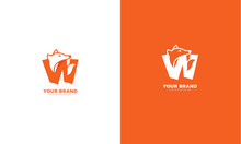 Wolf Logo, Letter W. Vector Graphic Design