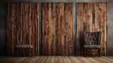Fototapeta Fototapety do sypialni na Twoją ścianę - Nostalgic Elegance: Vintage wooden texture with bamboo boards adds a touch of rustic allure to your designs