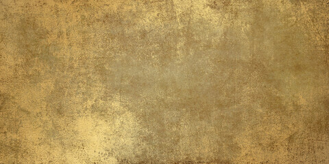 Vintage watercolor paper with gold grain texture. Abstract gold painting background for cover design, poster, flyer, cards, poster. Old paper texture. Aged backdrop. Bronze paint.	