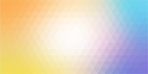 Sticker - Colored rainbow polygon background,triangle geometric vector background.Rainbow Color frame.