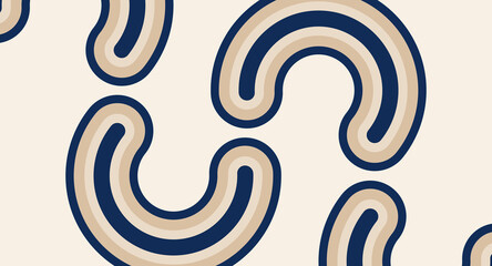 Wall Mural - Warm background design, with warm retro design
