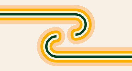 Wall Mural - Warm background design, with warm retro design