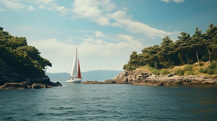 Poster - Sailing yacht