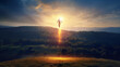 © Studio Light & Shade - Human spirit raising to heaven in golden light. Mystical experience, afterlife, resurrection, astral projection, near death, and out of body experience concepts.
