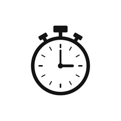 Wall Mural - stopwatch vector icon. timer icon vector. stopwatch symbol.