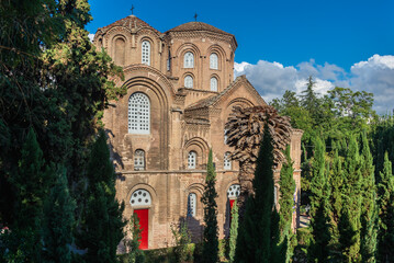 Sticker - 11th century Byzantine Church of Panagia Chalkeon in Thessaloniki city, Greece