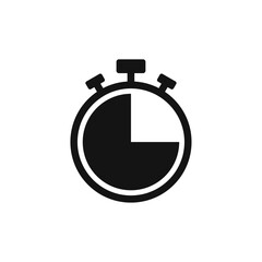 Wall Mural - clock icon. stopwatch vector icon. watch icon symbol