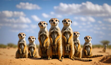 A Family Of Meerkats