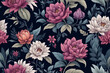 seamless pattern with floral design seamless pattern with floral design seamless pattern with hand drawn floral elements