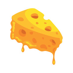 Sticker - cheese sliced melted design