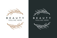Beauty Logo Salon Flower