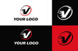Letter V Speed Logo