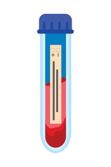 Sticker - test tube with blood