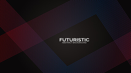 Futuristic abstract background. Glowing circle lines design. Modern shiny blue and pink geometric lines pattern. Future technology concept. Suit for poster, banner, cover, presentation, website, flyer
