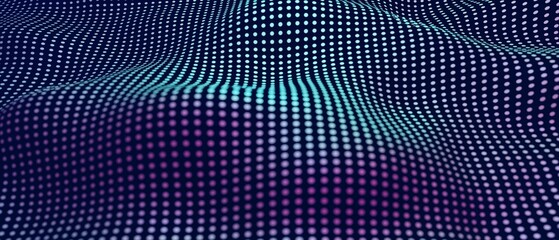 Poster - Abstract futuristic - technology with polygonal shapes on dark blue background. Design digital technology concept. 3d illustration.
