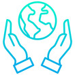 © kiran Shastry - Outline gradient Donation icon