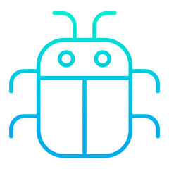 Outline gradient Bug icon