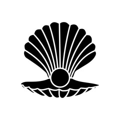 Poster - Seashell icon vector. Shell illustration sign. Sea life symbol or logo.