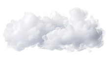 Moving Cloud Shapes Isolated On Transparent Or White Background, PNG