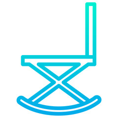 Poster - Outline Gradient Chair icon