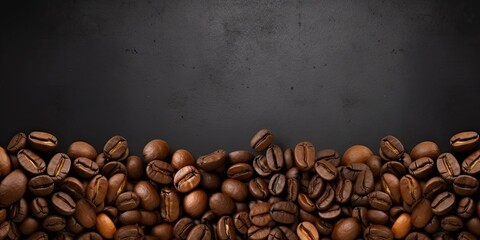 Sticker - Vintage cafe vibes. Close up of fresh coffee beans on wooden table. Rich and roasted. Morning delight. Antique on weathered wood