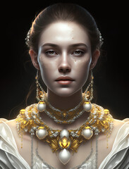 Poster - woman with jewelry