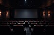 Dark movie theatre interior