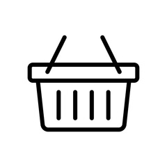 Canvas Print - Shopping basket icon - vector illustration