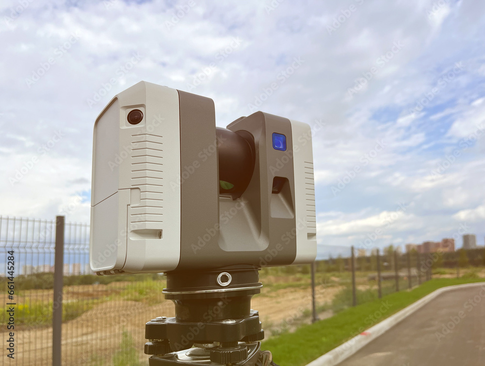 State-of-the-art Surveying Tool 3D Laser Scanner Performs Area Scanning ...