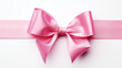 A large pink bow